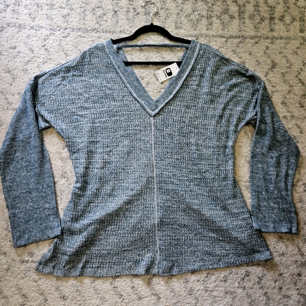 BRAND NEW with tags Daytrip Waffle Knit Cinch Back Top Size XL